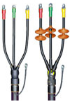 Концевые термоусаживаемые муфты 6ПКВТпЛ и 6ПКНТпЛ для многожильных кабелей
